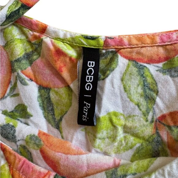 BCBG Paris Peach in Paradise All Occasion Rayon Cover-Up Dress Size Small - Picture 7 of 11
